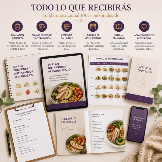 Evaluacion Nutricional + Plan Personalizado
